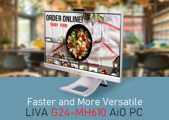 ECS introduces versatile All-in-One PC LIVA G24-MH610